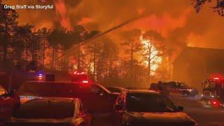 Wildfires sweep across North and South Carolina