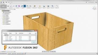 A Simple Wooden Box & Some Parameters — Fusion 360 Tutorial — #LarsLive 129