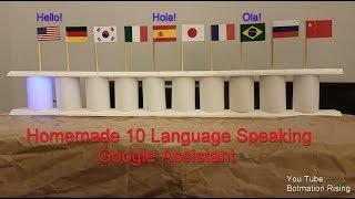 Speaking to Google Home in different languages on my homemade display