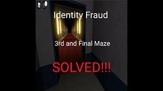 Full Walkthrough | How to get out of Maze 3 | Roblox | IDENTITY FRAUD | Complete Tutorial Video