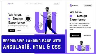 Build a Responsive modern Landing Page with Angular 18, HTML & CSS | Step-by-Step Tutorial