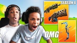 ROMELLO FREAKS OUT After Playing Their First Game of Fortnite SEASON 6!