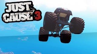 THE CRAZIEST MONSTER TRUCK DRIVER EVER! (Just Cause 3 Funny Moments) | SuperRebel