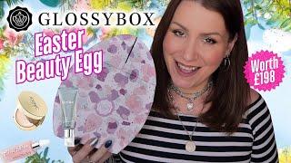 SPOILER GLOSSYBOX EASTER BEAUTY EGG 2025 UNBOXING + £10 OFF CODE !