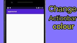 HOW TO CHANGE ACTION BAR COLOR - ANDROID STUDIO TUTORIAL