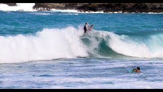 Surfing wipeouts in Makapu'u Beach, Hawaii in 4K!