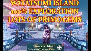 WATATSUMI ISLAND 100 EXPLORATION COMPLETE CHEST GUIDE (+TIMESTAMP) GENSHIN IMPACT