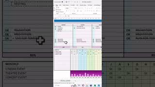 PERSONAL PLANNER | PERSONAL CHECK LIST #excel #exceltraining #exceltips #planner #exceltutorial