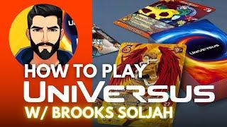 How To Play UVS / Universus Collectible Card Game w/ @BrooksSoljah