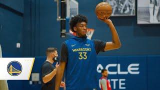 James Wiseman's First Golden State Warriors Practice