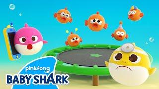 Five Little Fish | Baby Shark Toy Song | Draw Shapes with Kids | Baby Shark Official