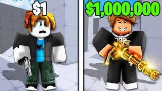 $1 vs $1,000,000 ACCOUNT in Roblox Rivals..