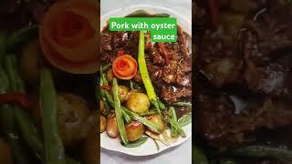 #Pork with oyster sauce #foodie #food