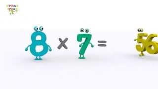 La tabla del 8 - NUEVO. Ejercicios de matemática para niños