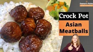 Crock Pot Asian Meatballs! Yummy and delicious!