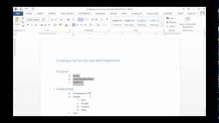 Converting Word Outline to PowerPoint