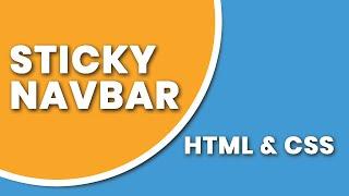 Creative Sticky Navbar on Scroll CSS | Sticky Navbar after Scroll