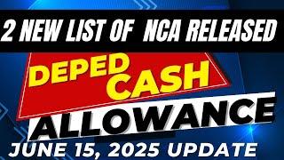 LIST OF SDO WITH RELEASED NCA FOR CASH ALLOWANCE JUNE 15, 2025