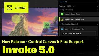 Invoke 5.0, our biggest update of the year, is here: A new Canvas with Layers & Flux Model Support