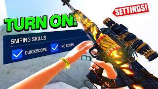 5 BEST Settings To Fix For Aggressive SNIPING!