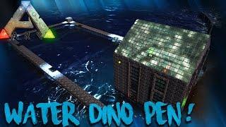 ARK | MY NEW WATER DINO PEN BUILD! | ANGLER FISH ILLUMINATED!