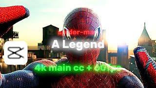 [4K CC + 60fps ] Spiderman Edit - A Legend