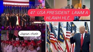 USA President thar DONALD TRUMP Lawmpui nan  London  mipuui. Leh Japan Choir/Zaipawl