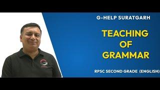 TEACHING OF GRAMMAR II RPSC SECOND GRADE (ENGLISH)