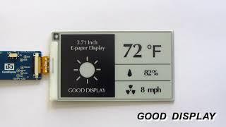 3.7 inch e-paper display e-ink module screen from Good Display GDEW0371W7