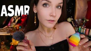 АСМР [RP] Новогодний макияж и подбор платья   ASMR Makeup for New Year and choice dresses