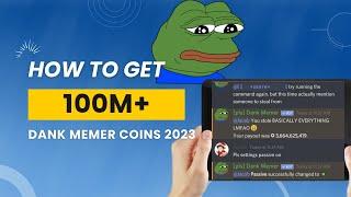 How to Get 100M+ Dank Memer Coins Fast - ULTIMATE GUIDE 