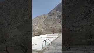 Mountain of Kyrgyzstan and laces, we make a barbeque