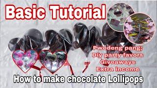 PAANO GUMAWA NG CHOCOLATE LOLLIPOP (BASIC PROCEDURE)