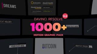 1000+ Motion Graphic Pack for Davinci Resolve by Yura Fresh Envato