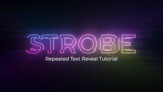 Repeated Text Reveal Animation After Effects Tutorial