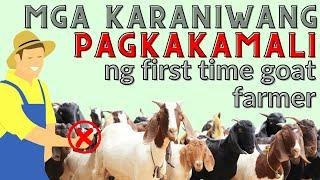 MGA KARANIWANG PAGKAKAMALI ng isang First-time Goat Farmer