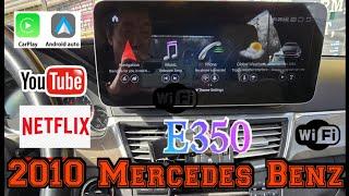 2010 Mercedes Benz E350 How to remove radio Install android radio mirror cast Carplay Android Auto