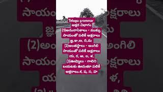 అక్షర విభాగంఅనునాసికాలు - ముక్కుసాయంతో పలికేవిజ్ఞ,ఞణ,న, మఅంతస్థాలు-అంగిలి సాయంతో పలికేవి య,ర,ఱ,ల,ళ,వ