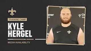 Kyle Hergel on his Camp Performance, Mentors | Saints Training Camp 2024