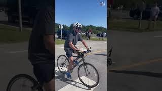 How Joe Biden Crashed his Bike #shorts