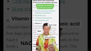 #CTscans and #xrays can emit #radiation - protect yourself with these 4 nutrients! 