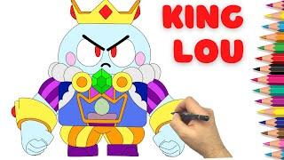 Как нарисовать Король Лу - Бравл Старс - How to draw King Lou - Brawl Stars - Рисуем новый скин Лу