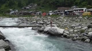 Swimming in Uhl river at Barot valley