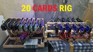 20 Cards Rig (845 MHS) 6800xt, 1660ti Mining Rig in pakistan| Pakminer