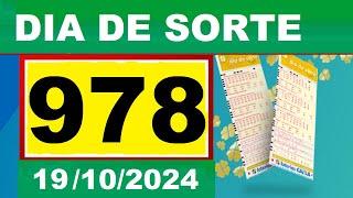 Resultado do DIA DE SORTE Concurso 0978, Sorteio dia 19/10/2024