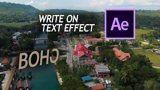 Easy write on text effect // Stroke effect // Adobe After Effects Tutorial