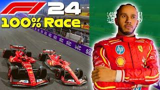 F1 24 - Hamilton Goes To Ferrari #2: 100% Race Jeddah