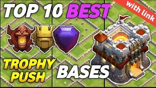 Top 10 Best TH11 Trophy Push Bases 2024 | Best Town Hall 11 Bases for Trophy Push w/ Link