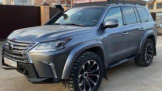 Установка силового бамперам и порогов CBI на Lexus LX570