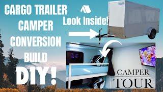 Budget RV Camper: Cargo Trailer Conversion DIY Build #diy  #camping #camperconversion #cargotrailer